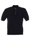 TAGLIATORE TAGLIATORE KNITTED COTTON POLO SHIRT