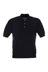 TAGLIATORE TAGLIATORE KNITTED COTTON POLO SHIRT