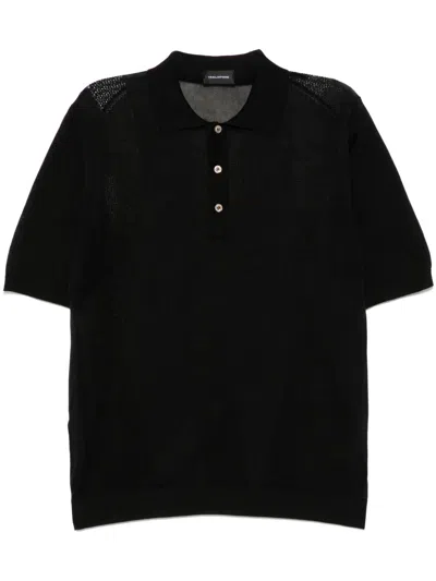 TAGLIATORE KNITTED POLO SHIRT