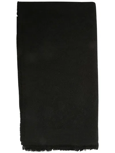 Tagliatore Knitted Scarf In Black