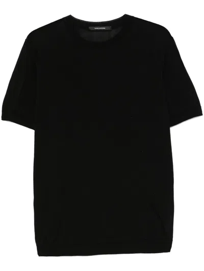 Tagliatore Short-sleeved T-shirt In Black