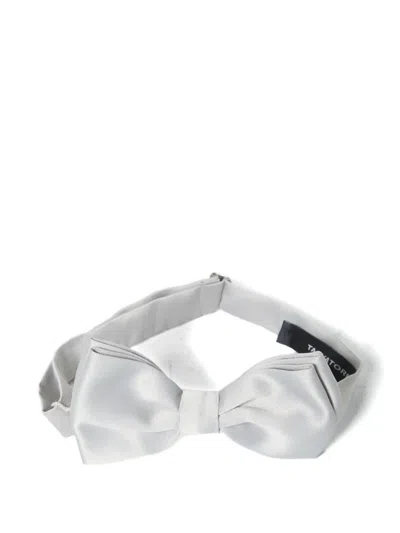 Tagliatore Adjustable Knotted Bow Tie In Gray