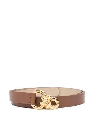 Tagliatore Knotted-buckle Belt In Brown