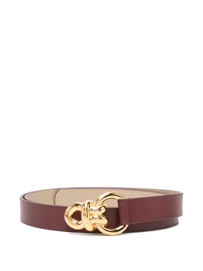 Tagliatore Knotted-buckle Belt In Brown