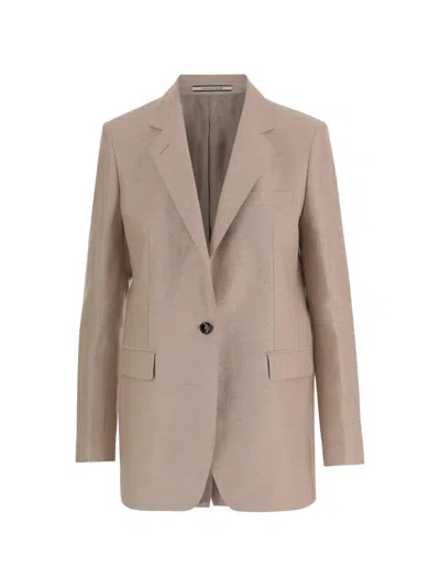 Tagliatore Lapel-collar Pocket Blazer In Neutral