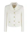 Tagliatore Lapel Jacket In White