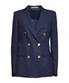 Tagliatore Lapel Long-sleeved Suit Jacket In Blue