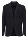Tagliatore Blue Stretch Virgin Wool Montecarlo Blazer In Blue