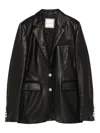 Tagliatore Textured Jacket Buttoned Cuffs Front Pockets In Black