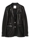 Tagliatore Textured Jacket Buttoned Cuffs Front Pockets In Black