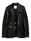 Tagliatore Textured Jacket Buttoned Cuffs Front Pockets In Black