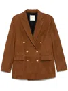Tagliatore Jasmine Jacket In Cognac Linen In Brown