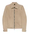Tagliatore Neutral Leather Jackets