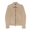 Tagliatore Neutral Leather Jackets