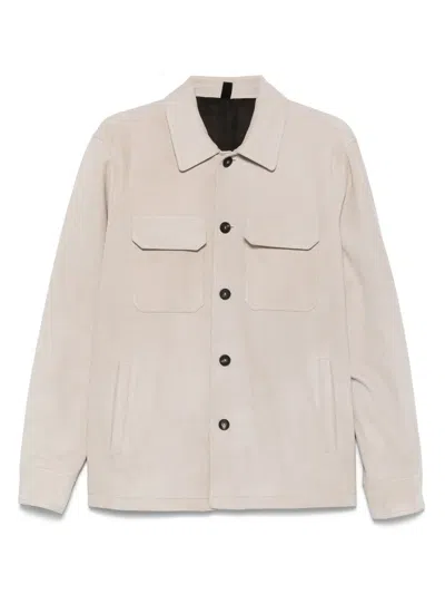 TAGLIATORE LEATHER SHIRT JACKET