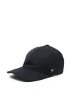 Tagliatore Leather-strap Baseball Cap In Blue