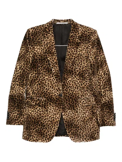 Tagliatore Leopard-print Blazer In Multi