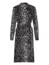 Tagliatore Leopard Printed Bouble Breasted Coat In Animal Print