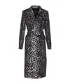 Tagliatore Leopard Printed Bouble Breasted Coat In Animal Print