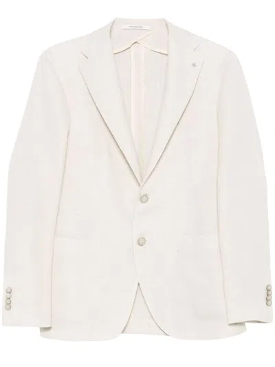 TAGLIATORE LIGHT BEIGE BUTTON-FRONT MONTECARLO JACKET