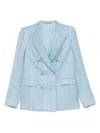 Tagliatore Alicya Blazer In Light Blue