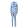 Tagliatore Light Blue Linen T-paris Suit In Blue