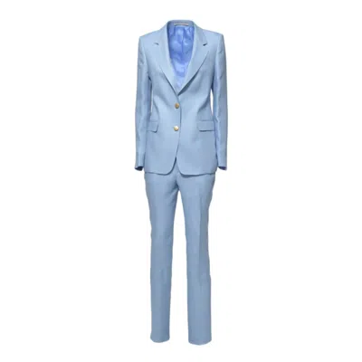 Tagliatore Light Blue Linen T-paris Suit