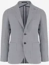 Tagliatore Tailored Jacket With Buttoned Cuffs In Gray