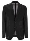 Tagliatore Men's Lightweight Technical Fabric Jacket In Black