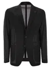 Tagliatore Lightweight Technical Fabric Jacket In Black