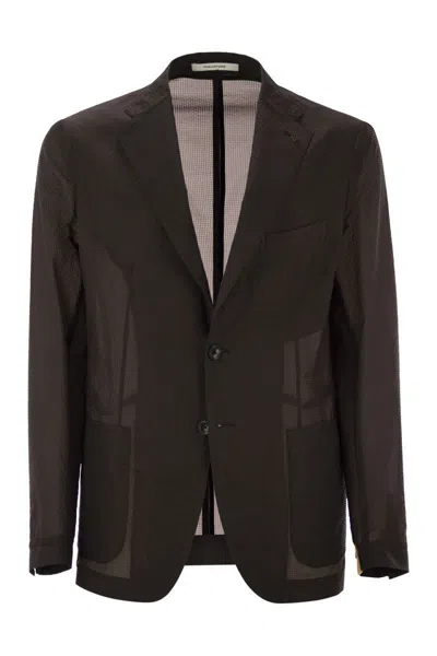 TAGLIATORE TAGLIATORE LIGHTWEIGHT TECHNICAL FABRIC JACKET