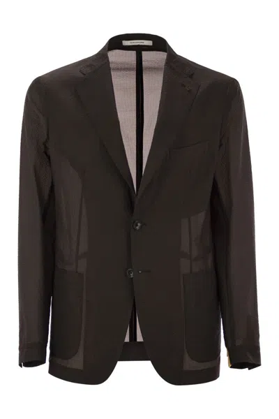 TAGLIATORE TAGLIATORE LIGHTWEIGHT TECHNICAL FABRIC JACKET