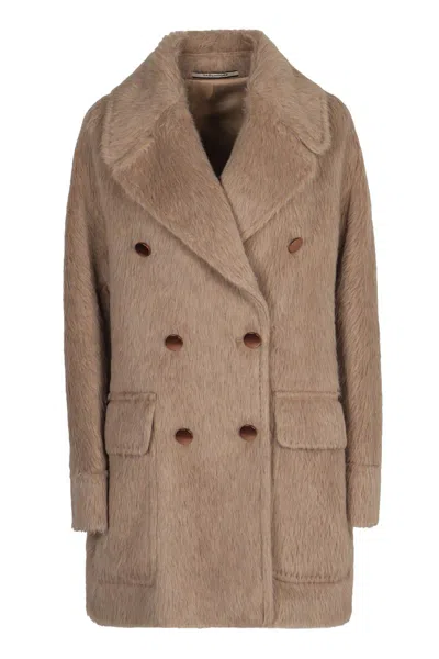 Tagliatore Lilian Coat In Faux Fur In Gray