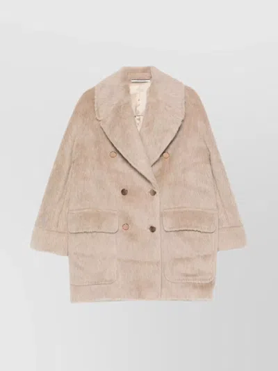 TAGLIATORE LILLIAN DOUBLE-BREASTED COAT NOTCHED LAPELS