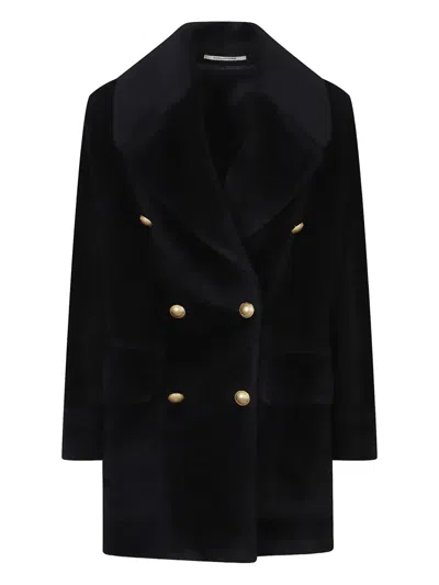 Tagliatore Lillian Double-breasted Coat In Black