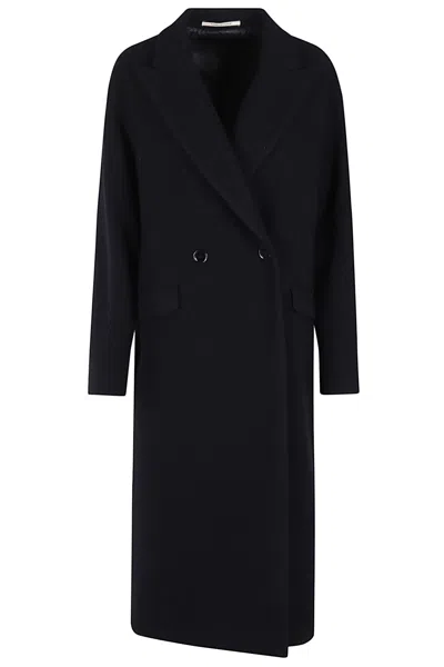 Tagliatore Linden Woman Oversize Double Breasted Coat Clothing In Black