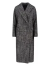 Tagliatore Tailored Black Jacket With Classic Collar And Button Closure In Gray