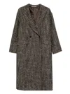 Tagliatore Linden Double-breasted Wool Coat Clothing In Brown
