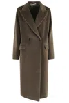 Tagliatore Linden Overfit Wool Coat In Animal Print