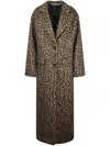 Tagliatore Lined Black Coat With Structured Silhouette In Multi