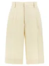 Tagliatore Linen Bermuda Shorts Bermuda And Short Beige