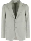 Tagliatore Linen Blazer In Green