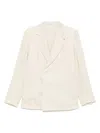 Tagliatore Linen Blazer In Neutrals