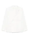 Tagliatore Brooch-detail Blazer In White