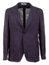 Tagliatore Brown Clothing Jackets In Purple