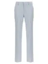 Tagliatore Light Blue Linen Blend Trousers