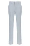 Tagliatore Light Blue Linen Blend Trousers