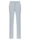 Tagliatore Light Blue Linen Blend Trousers