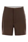 Tagliatore Women Linen Chino Bermuda Shorts