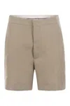 Tagliatore Women Linen Chino Bermuda Shorts